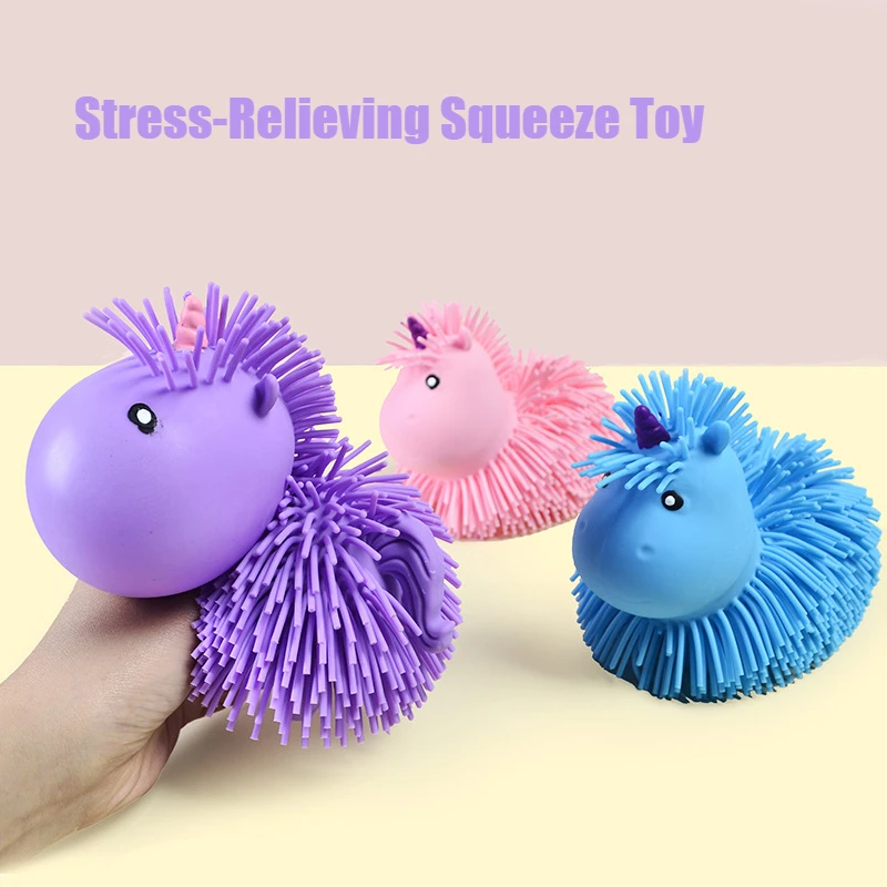 الإجهاد المخلص ضغط لعبة طويلة الشعر يونيكورن الإبداعية تململ لعبة للكبار مكتب منزلي ديكور مكتب الكرتون لطيف متعة الهدايا #2