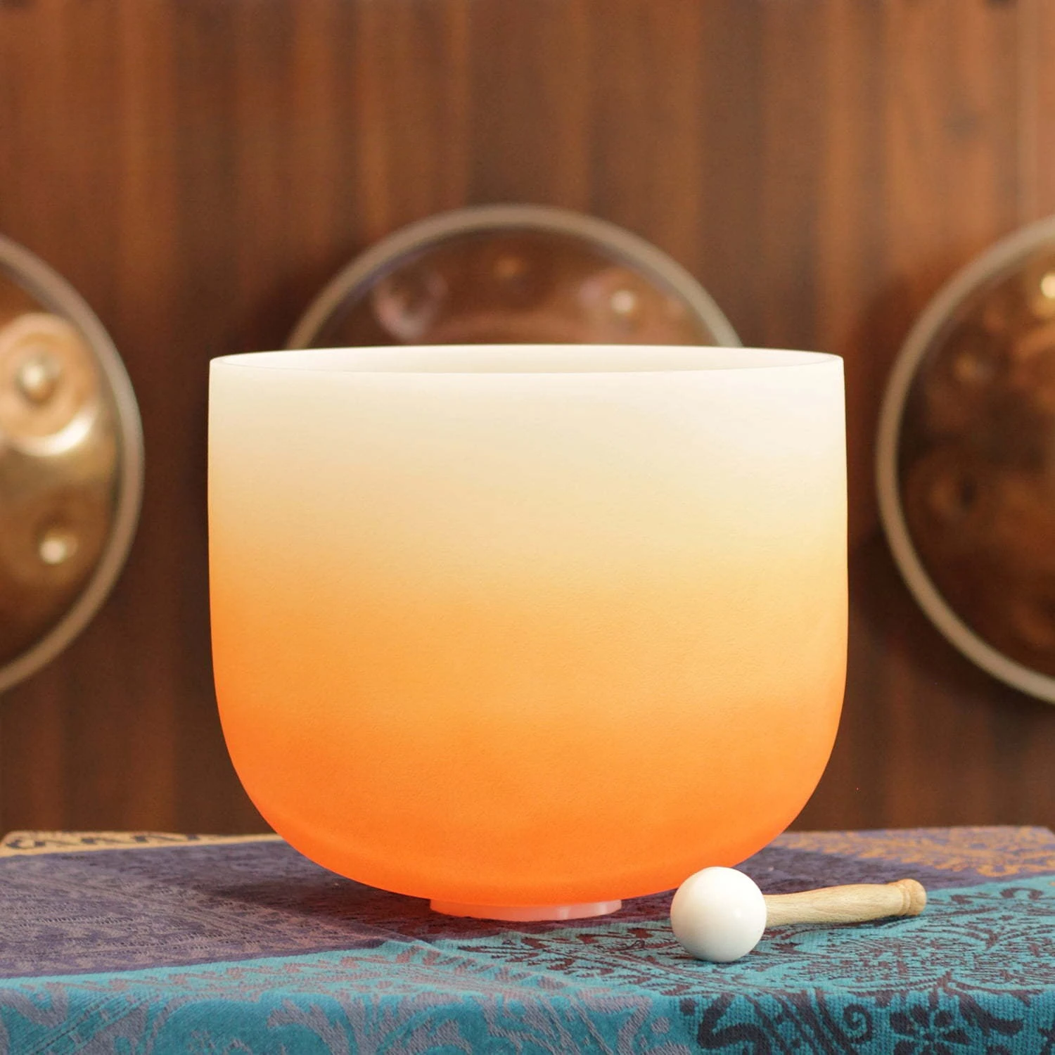Color crystal bowl, Buddha sound , seven-color music bowl, singing bowl, yoga, stress release, meditation, musical instrumen