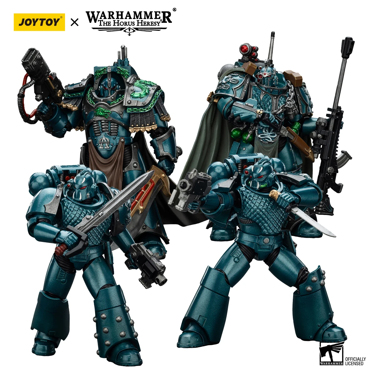 

JOYTOY Warhammer "The Horus Heresy" 1/18 Alpha Legion Praeto Exodus Headhunter Prime Headhunter Soldier Action Figure Collection