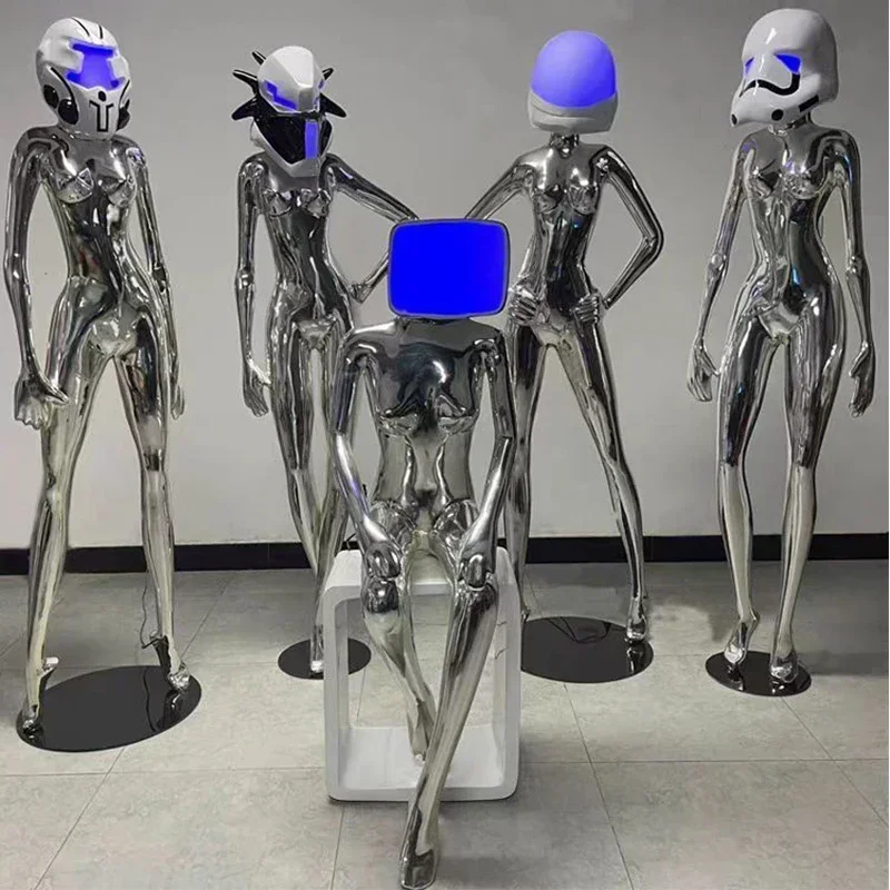 

Горячие продажи: Механическая скульптура «Муза» для баров, парикмахерских, ресторанов, напольные украшения от пола до потолка