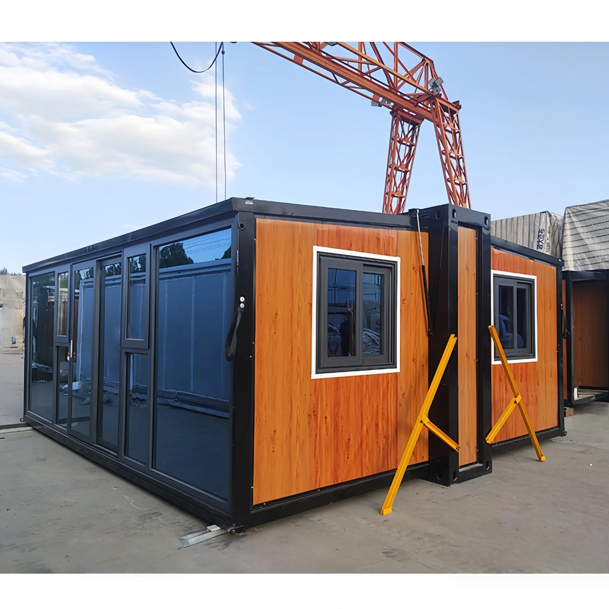 منزل حاوية متنقل محمول، منزل حاوية قابل للتوسيع مسبقًا، وحدات 2.3.4 غرفة نوم