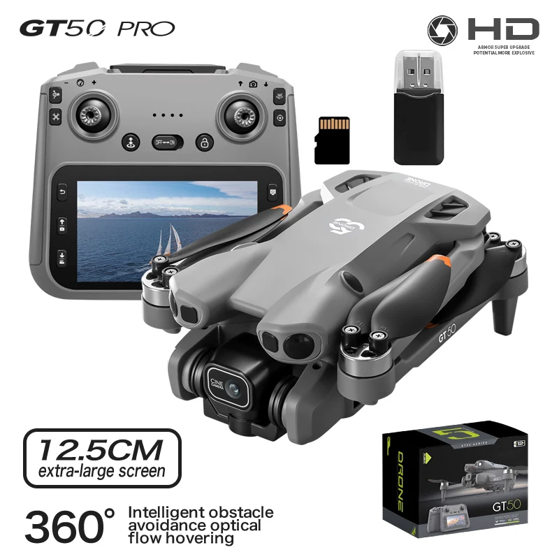 

New 4 Channels Mini Drone 4K Profesional Dual Camera Obstacle Avoidance WiFi FPV Dron 360° Flip RC Quadcopter Toys for Kids Dron
