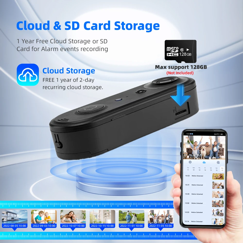 Bel pintu Video pintar IP65, bel kamera pintu PIR luar ruangan IP65 baterai 1080P 2.4Ghz WiFi nirkabel 5000mAh gratis penyimpanan Cloud