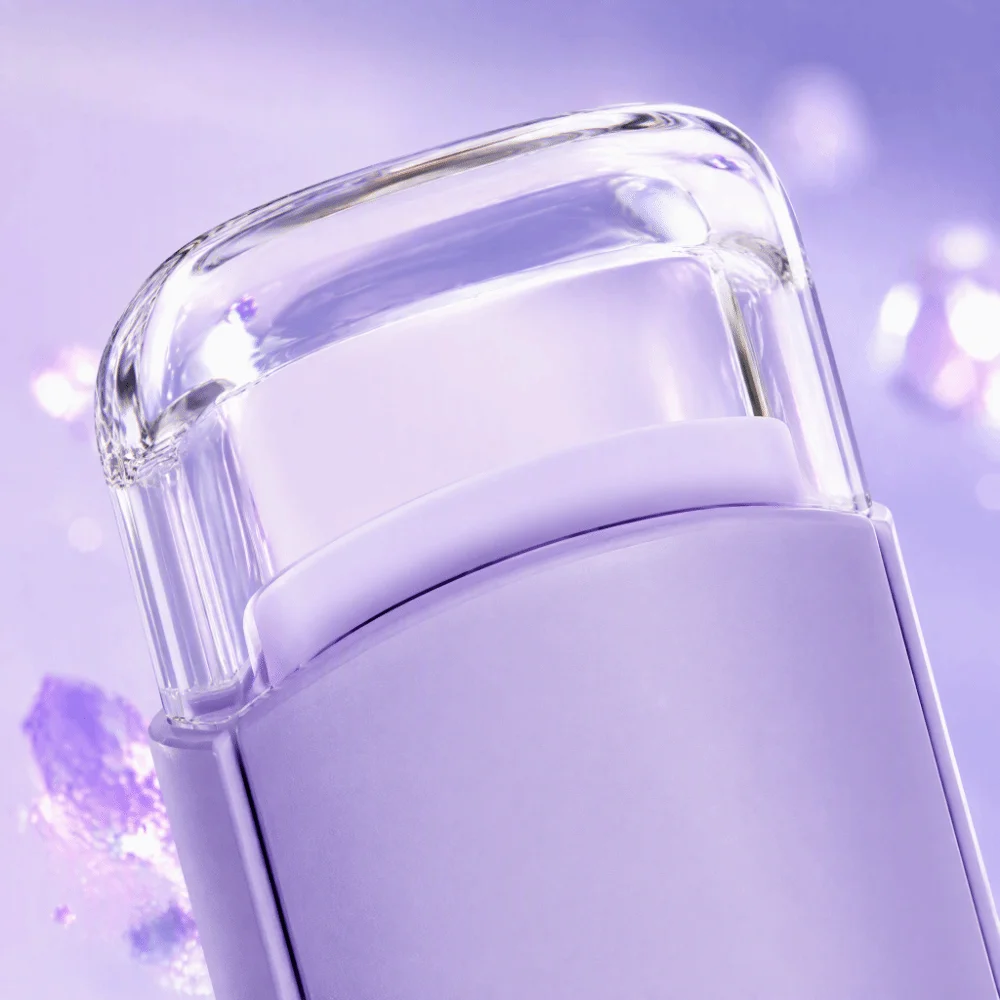 Large-Window Design Heated Eyelash Curler Portable Compact Lightweight Eyelash Perm Device Long-Lasting Gentle Heating