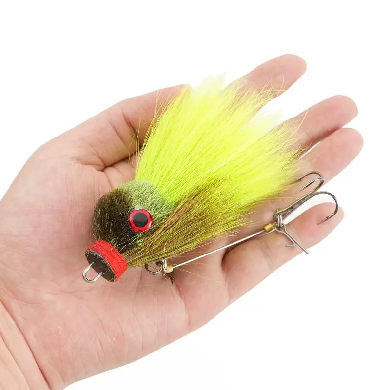 Künstlicher Mausköder Schwimmköder Harter Köder 10cm 13g Realistische Aktion 3D-Augen für Seen und Flüsse zum Fischfang – Detail 2