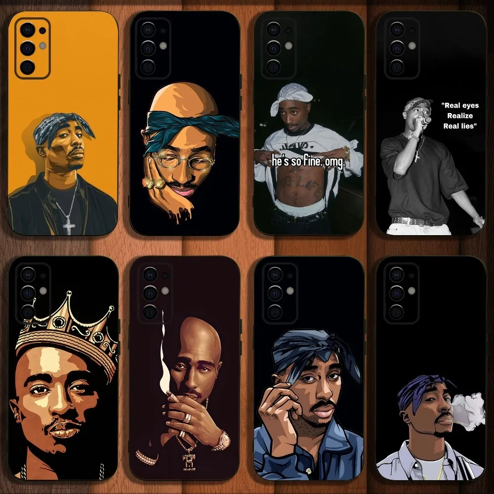 

Hiphop Rap 2Pac Tupac Shakur Phone Case For Samsung S24,S21,S22,S23,S30,Ultra,S20,Plus,Fe,Lite,Note,10,9,5G Black Soft Cover