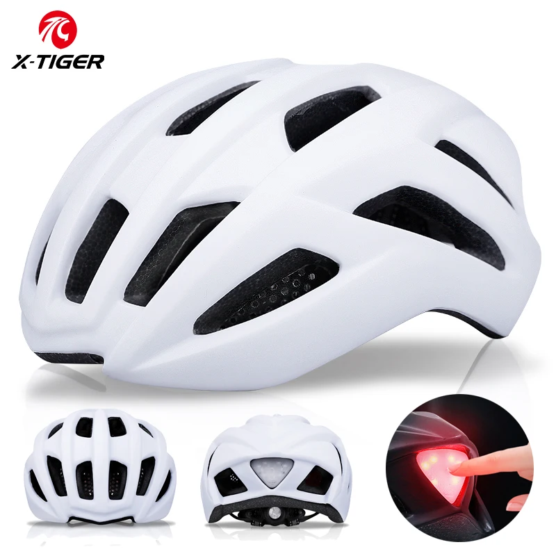 X-TIGER Bicycle Helmet Man Women Mountain Bike Helmet LED Light Cycling Helmets For Riding Cycling Sports Skateboard Scooter