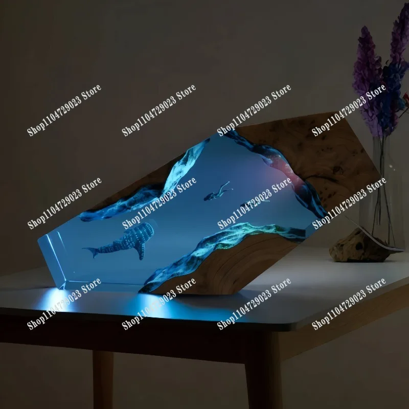 Hot-selling ocean style deep sea exploration bedroom decoration birthday gift bedside atmosphere night light tabletop ornament