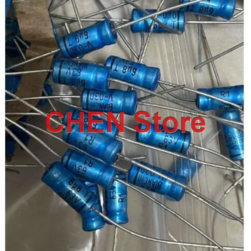 

10PCS/lot original BC VISHAY KO 030 63V6.8UF 4X10MM BIANCHI V-030 6.8UF 63V 6U8 Audio axial capacitor free shipping