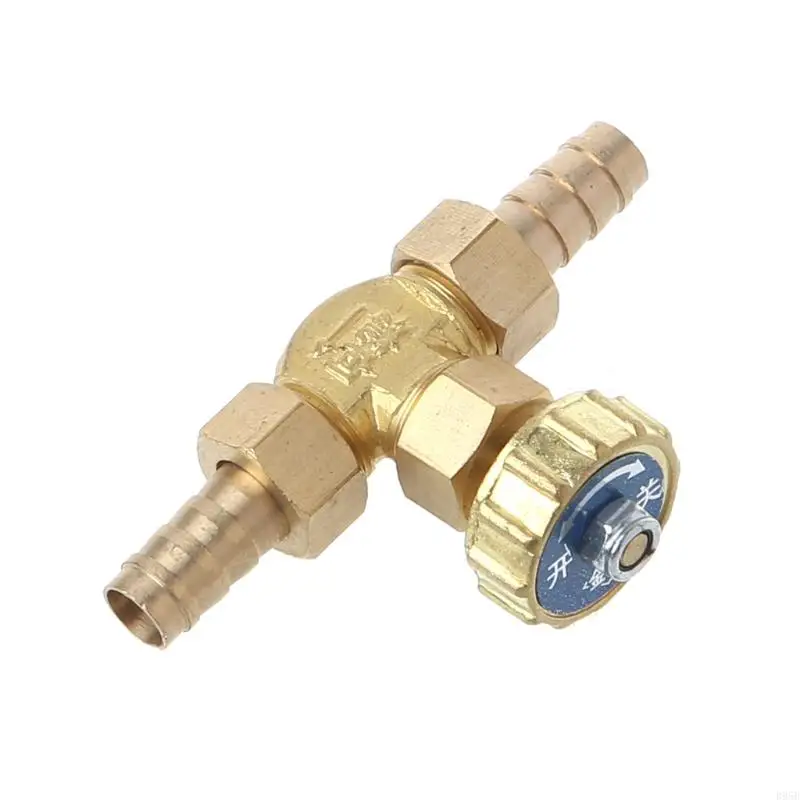Aguja latón codo para válvula 10 mm Propano Butano Gas Ajuste barbas púas 1 M B95B