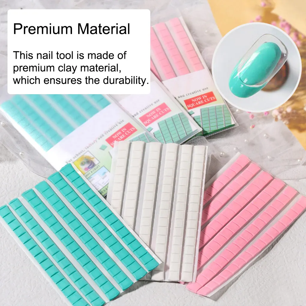 Pack of 90 Nail Clay Training Prop Fixing Nails Mud Women Accessories