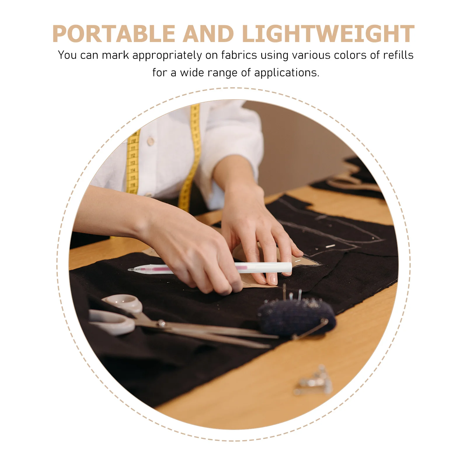 40 قطعة علامة قماش عبوات حبر قابل للمسح بالحرارة ارتفاع درجة الحرارة تختفي أقلام للخياطة بمناسبة عبوات المحمولة #1