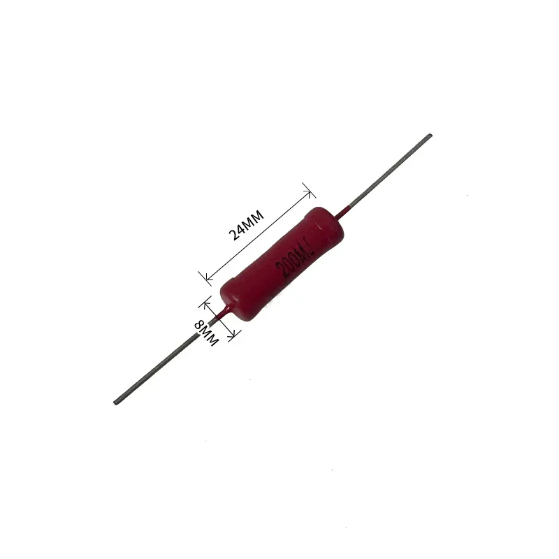1PCS, Dahongrobe RI40A-5W high voltage resistor 1M/2M/5M/10M/20M/100M/200M/500M/1G/10G  8x24mm