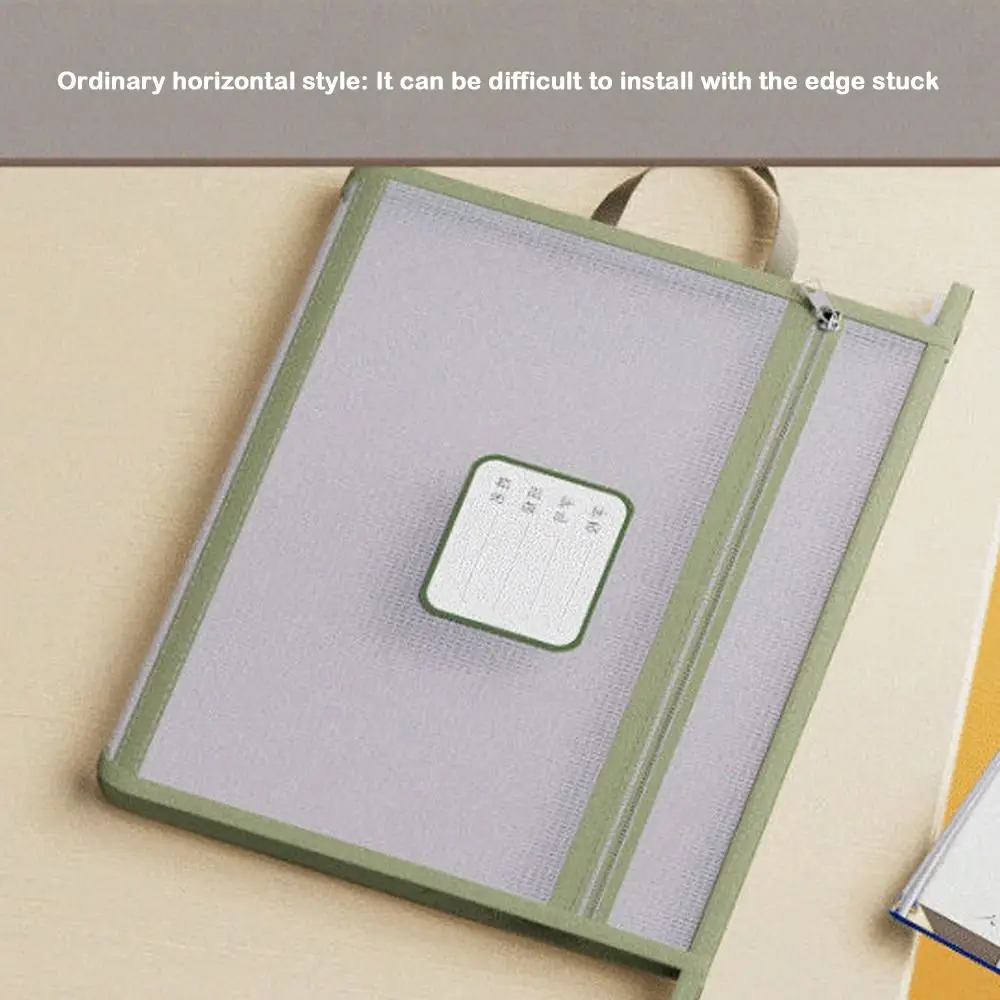 

Double Handed Transparent Document Bag Hand-held Thickened Mesh Book Bag Transparent Material Storage Design