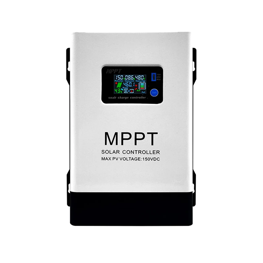 MPPT Solar Charge Controller 16-150V  Auto 100A LCD Touch For Lifepo4 Lithium GELLead Acid Home Solar Pane  Battery 12/24/48V