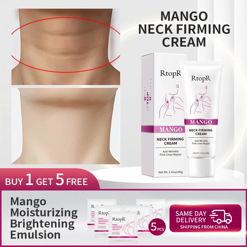 

RtopR Neck Firming Wrinkle Remover Cream Rejuvenation Firming Skin Whitening Moisturizing Shape Beauty Neck Skin Care Products