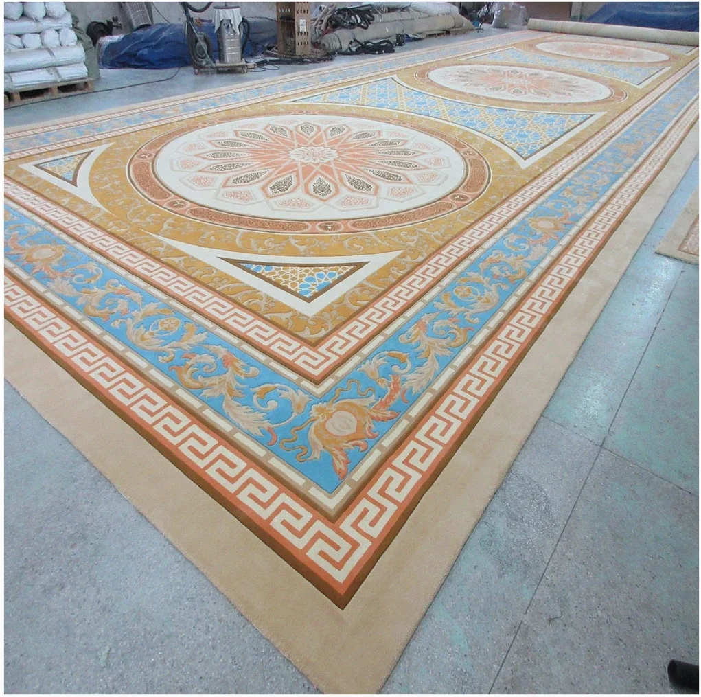 2026 Modern Custom Luxury Hand Made Big Center Round High Quality Floor Bedroom and Living Room Reception Room Area Rugs