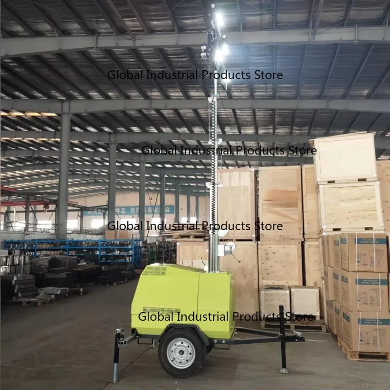 

Hand Controlled Electro-Hydraulic Mobile Lighting Tower Trailer 5m 7m 9m CE EPA Compliant Construction Machinery Light Tower