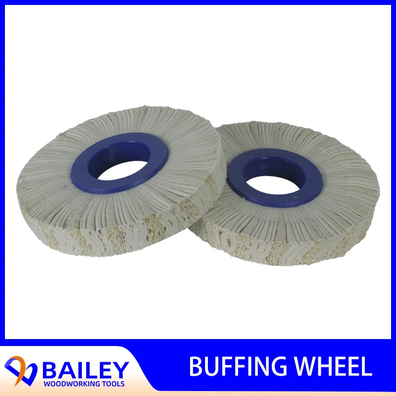 

BAILEY 5PCS 160x50x20mm Buffing Wheel Sisal Material with Plastic Retaining Ring for Edge Banding Machine Woodworking Tool