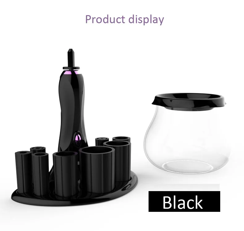 All-in-One USB Electric Silicone Makeup Brush Cleaner Customizable Handle Size Fit All Sizes Makeup Tools