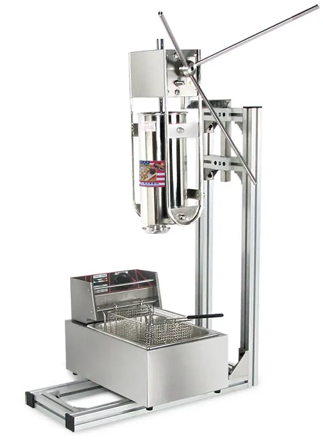-oo Commercial Electric 304 Stainless Spanish Vertical Churros Maker Machine with High Productivity for Milk Flour Bakery Use