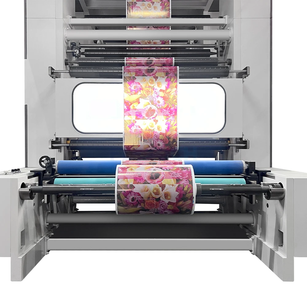 High Speed 8 Color Central Impression Type Flexo Printing Machine Press with Dual Turret