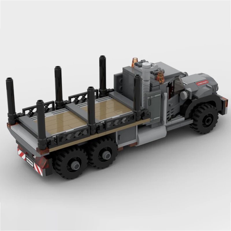 City Vehicle Series Vintage Logging Truck Building Blocks Model Bricks Display Collection Children's Toys Gifts 316PCS