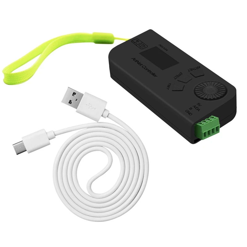 

НОВЫЙ-DC5V AN104 WIFI светодиодный контроллер с поддержкой ARTNET/встроенный эффект/режим письма кода DMX с адаптером