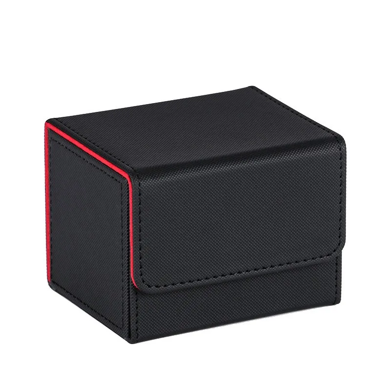 MaxGear Boîte de rangement pour cartes à collectionner, plus de 1 800 porte- cartes à pochette unique, étui de rangement en cuir synthétique avec fermeture magnétique pour YuGiOh/MTG/TCG et cartes de