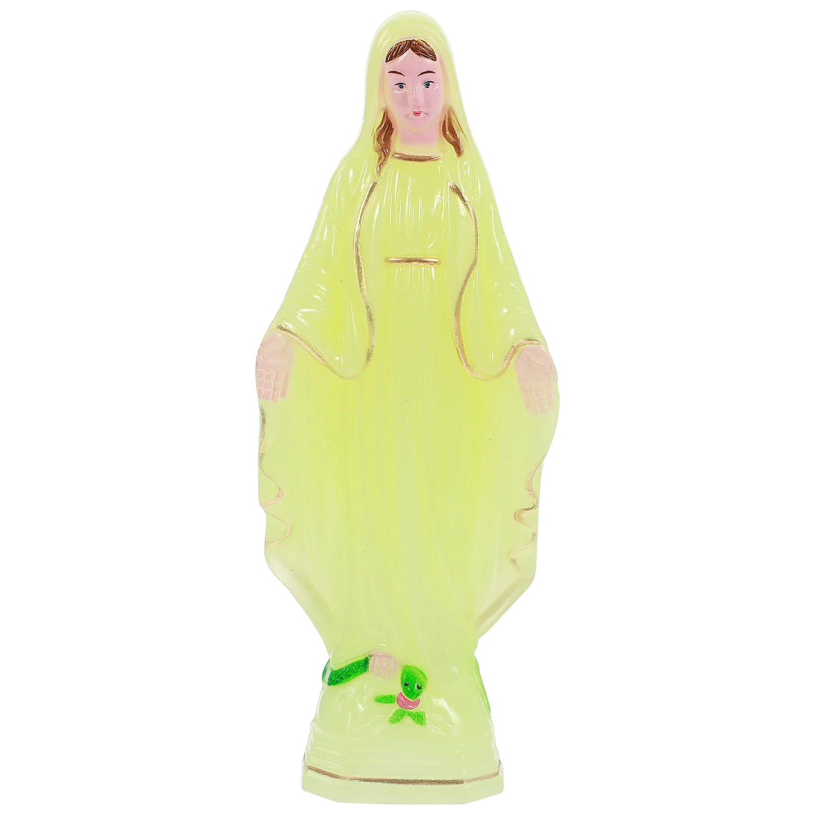

Luminous Statue Catholicism Ornament Desktop Vintage Decor Adornment Plastic Craft Bouquet Home Church Jewelry