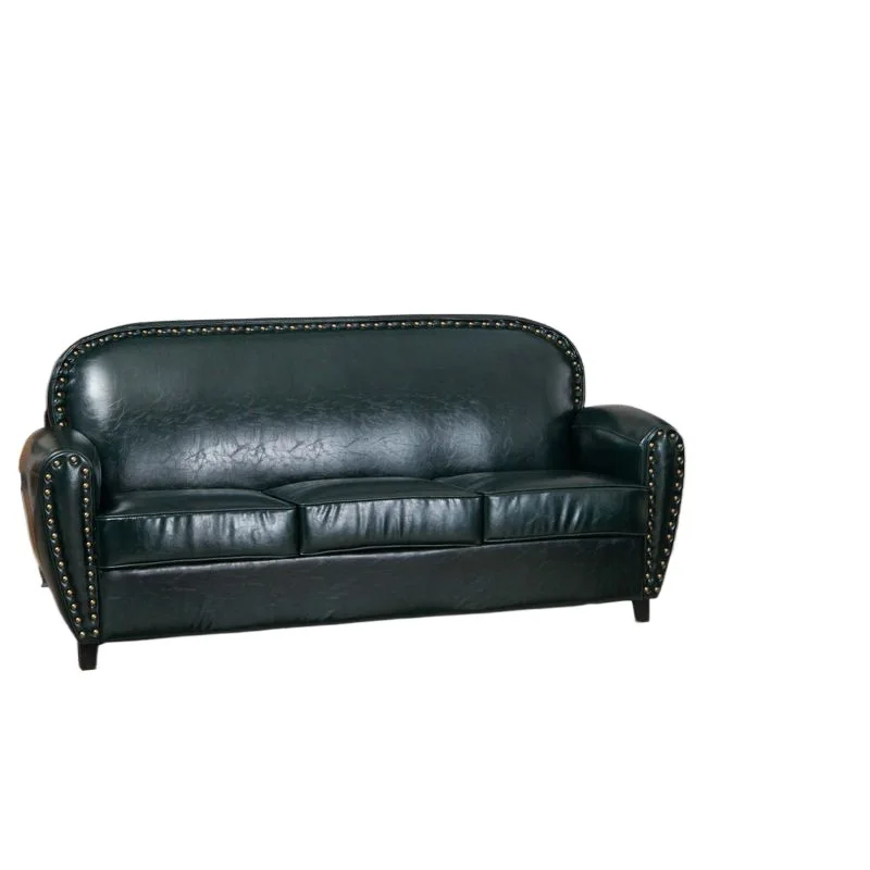 Retro old sofa single double triple shop clothing shop cafe bar industrial style American technology cloth