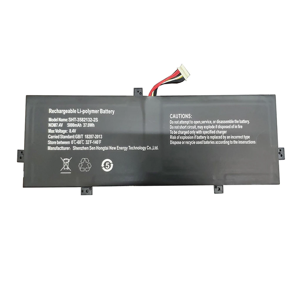 Laptop Battery SHT-3582132-2S 7.4V 5000mAh 37Wh 10PIN 8Lines New