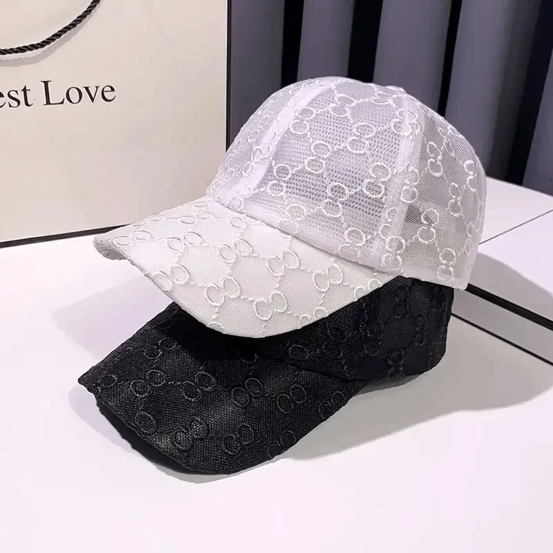 Summer Lace Hat, Cotton Ladies Baseball Cap, Mesh Breathable Cap, Sun Protection Sunshade Hat, Fashionable Female Hat Adjustable