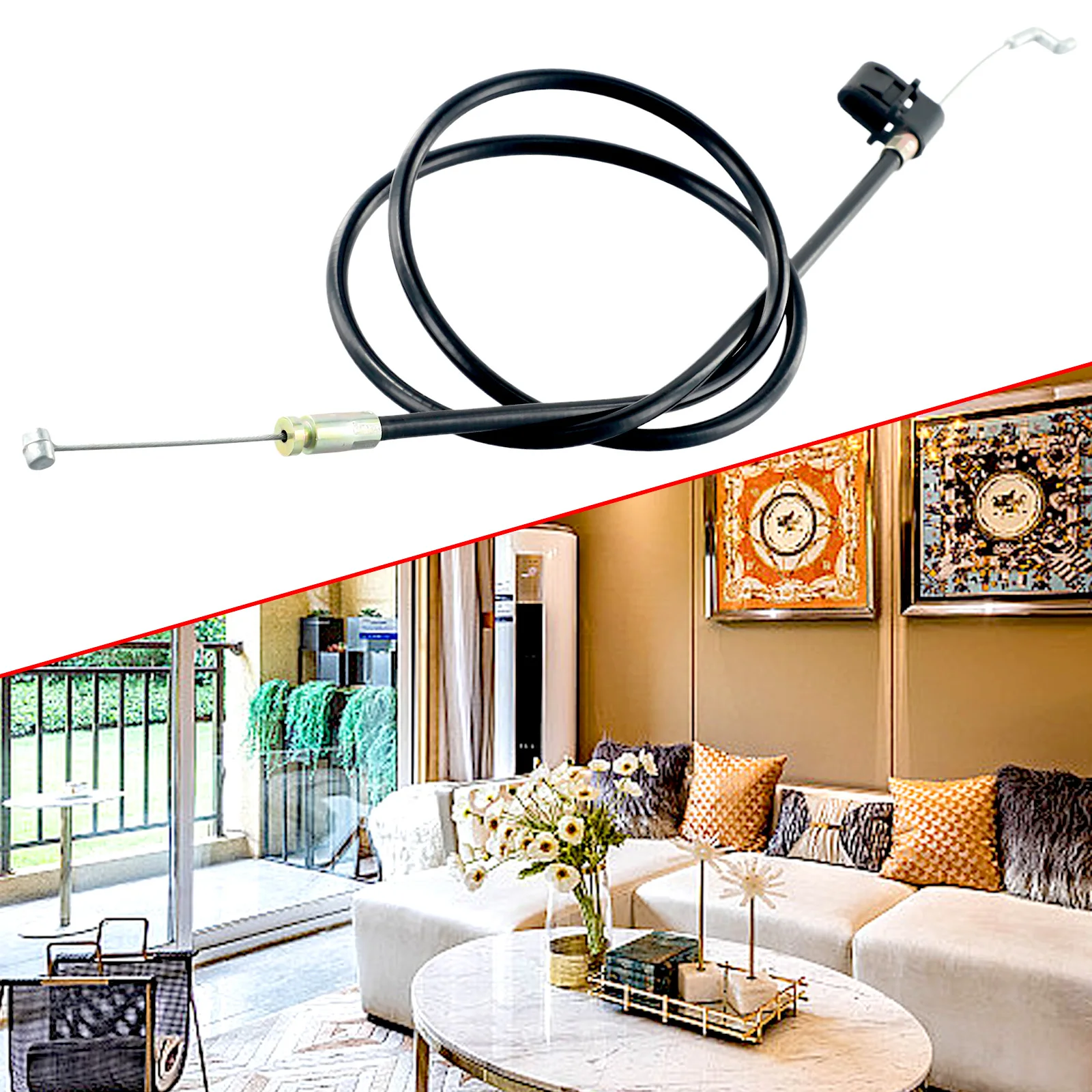 Wire Cable Release Cable 120MM For Couch Plastic Sleeve Recliner Replacement Without Handle Home Brand New High Quality