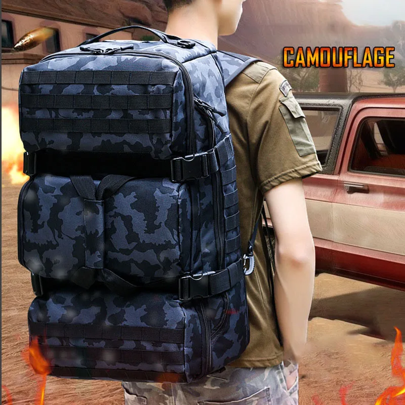 Imagem -01 - Oulylan-mochila Masculina de Grande Capacidade Bolsas de Bagagem de Viagem Mochilas Casual Multifunções para Acampamento e Caminhada Novos oulylan mochila masculina de grande capacidade bolsas de bagagem de viagem mochilas casual multifuncoes para acampamento e caminhada novos 01