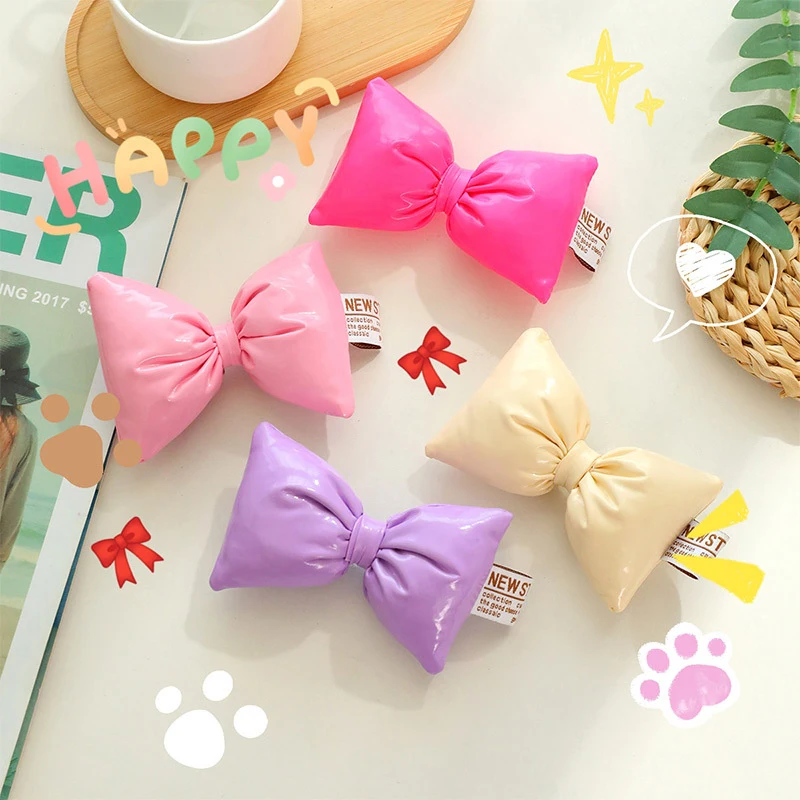 Sweet Cute Colorful Bow Accessories Fashion Elegant Big Bow Charms Minimalist All-match Vintage Bow DIY Decorations Gifts