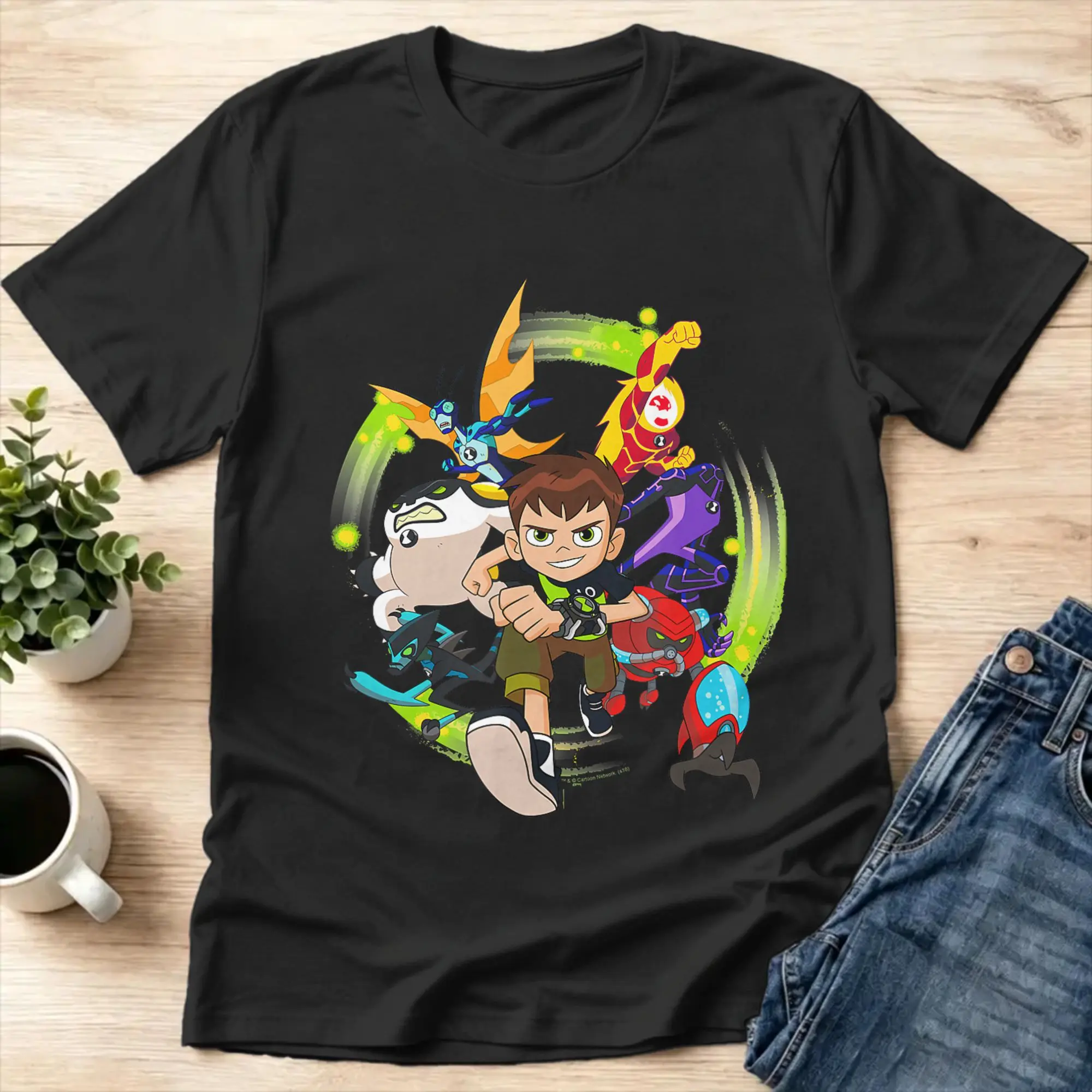 Ben 10 Hero Charge T Shirt  Harajuku T Shirts Short Sleeve Vintage Tops Summer Cotton 4XL 5XL 6XL Tees
