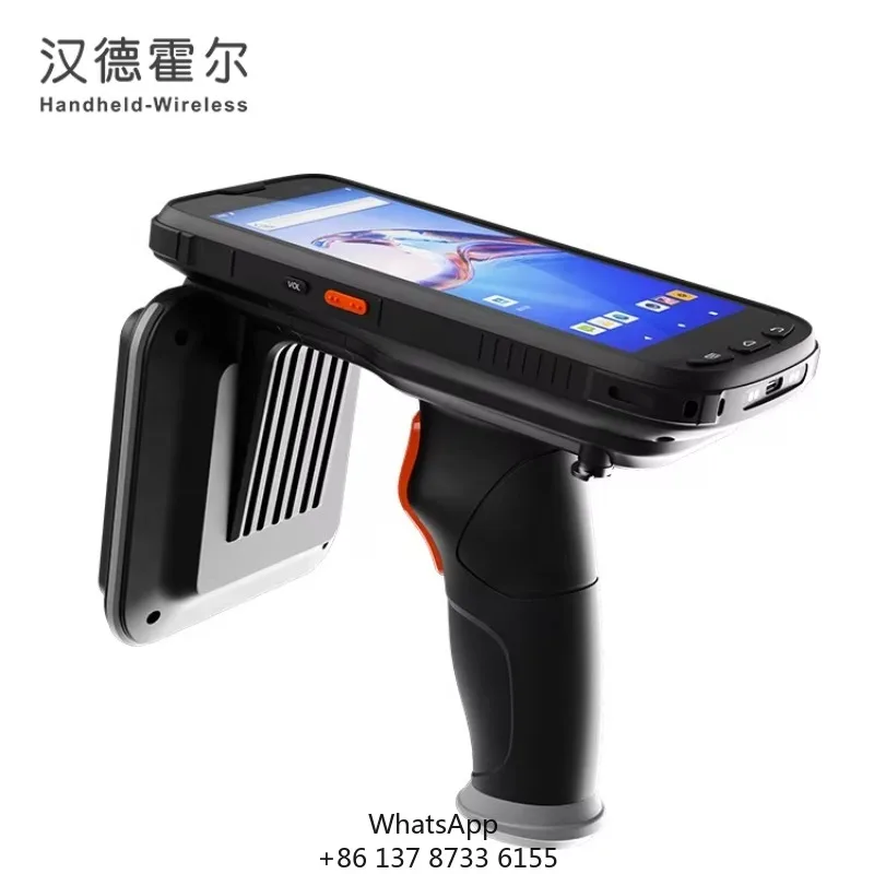 

RFID Warehouse Barcode Scanner PDA Android 10 Uhf Rfid Card Reader Writer With Long Range Impinj E710 Chip And Zebra Engine