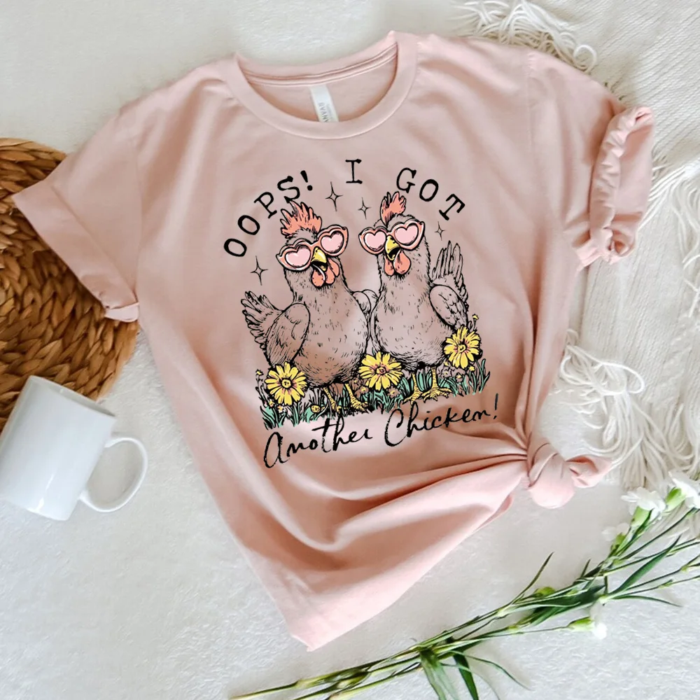 6 قطع من ملصقات نقل الحرارة على شكل أوزر كرتوني ودجاج المزرعة - ملصقات فينيل قابلة للغسل، مناسبة للملابس التي تصنعها بنفسك