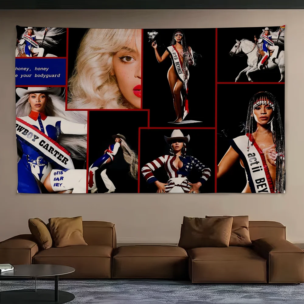 Singer Beyonce Cowboy Carter Flag For Picnic Party Art Home Decoration Outdoor Camping Banner