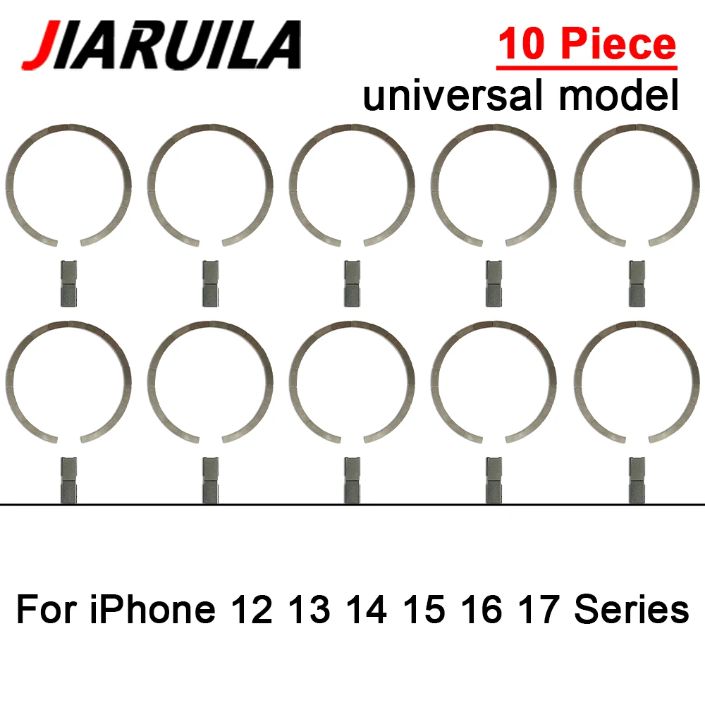 10Pcs, For Wireless Charging Magnet Module For iPhone 17 Pro Air 12 13 Mini 15 Plus 16 Pro Max Back Housing Magnetic Metal Ring