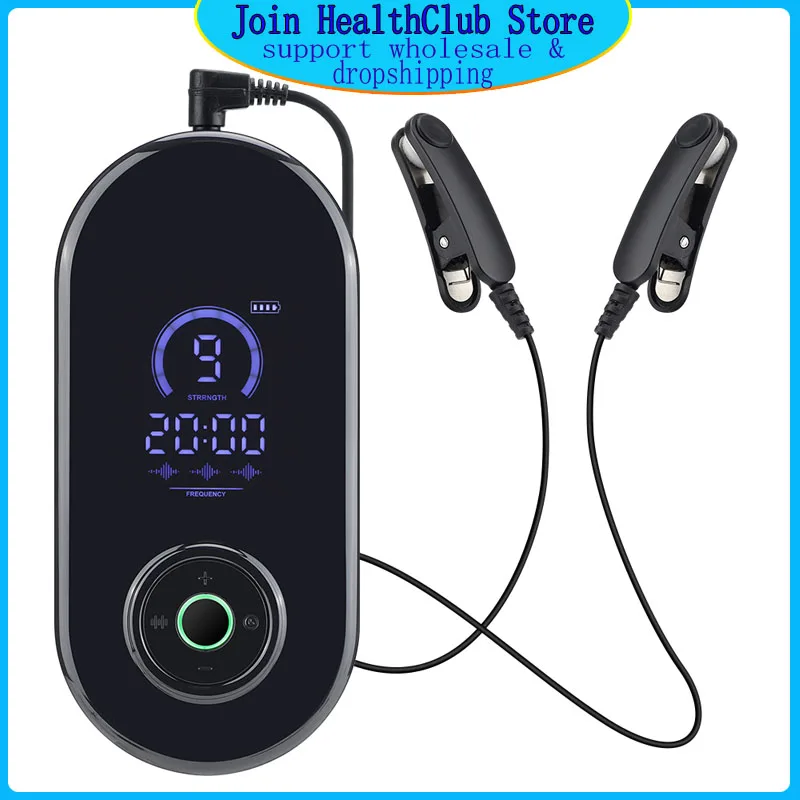 

CES Microcurrent Sleep Aid Device for Relieving Insomnia 9-speed 3-mode Electric Ear Clip Fast Sleep Instrument