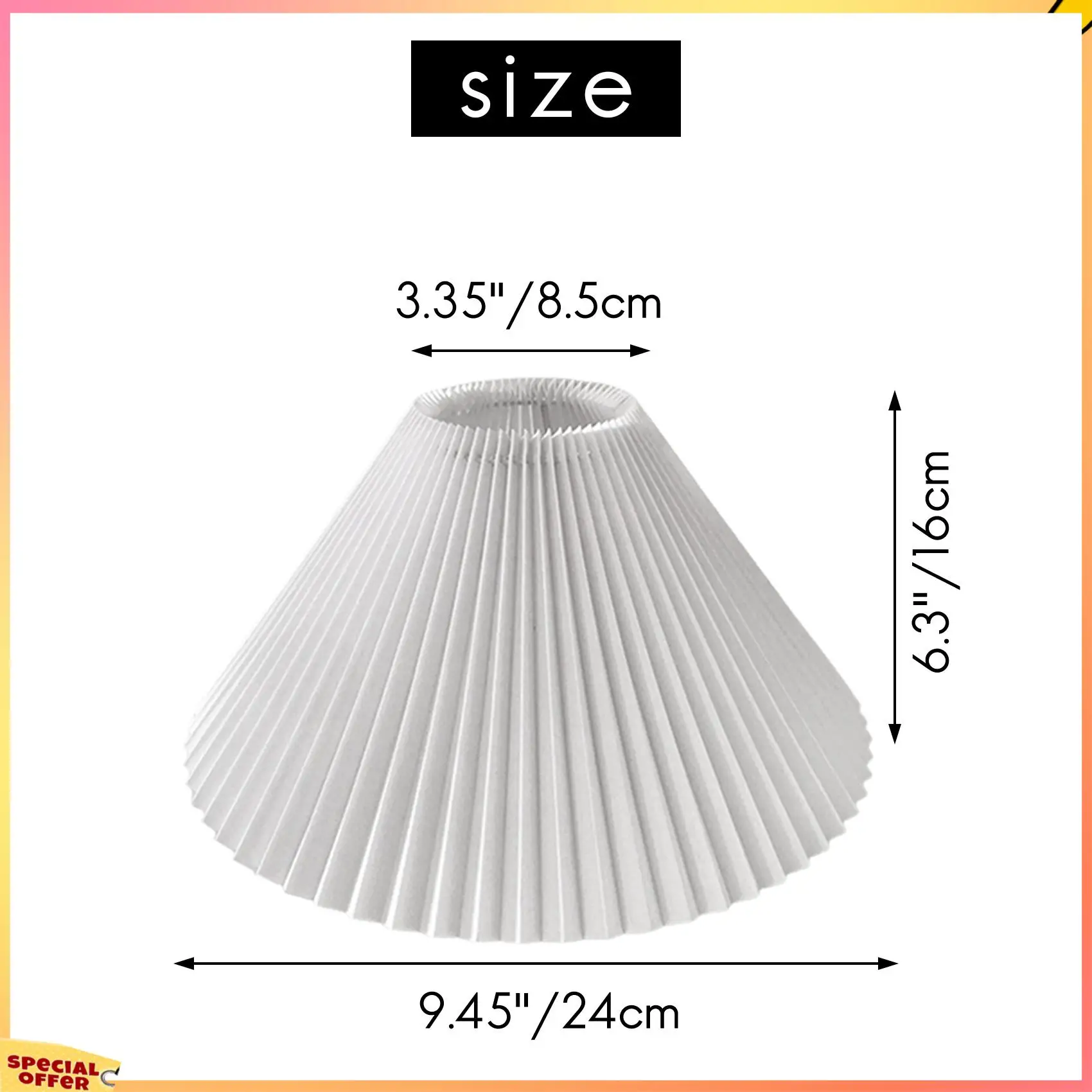 ABFI Falten Lampenschirm Tischlampe Stehlampen Faltenlampenschirm im japanischen Stil Kreative Schreibtischlampenschirm Schlafzimmerlampen