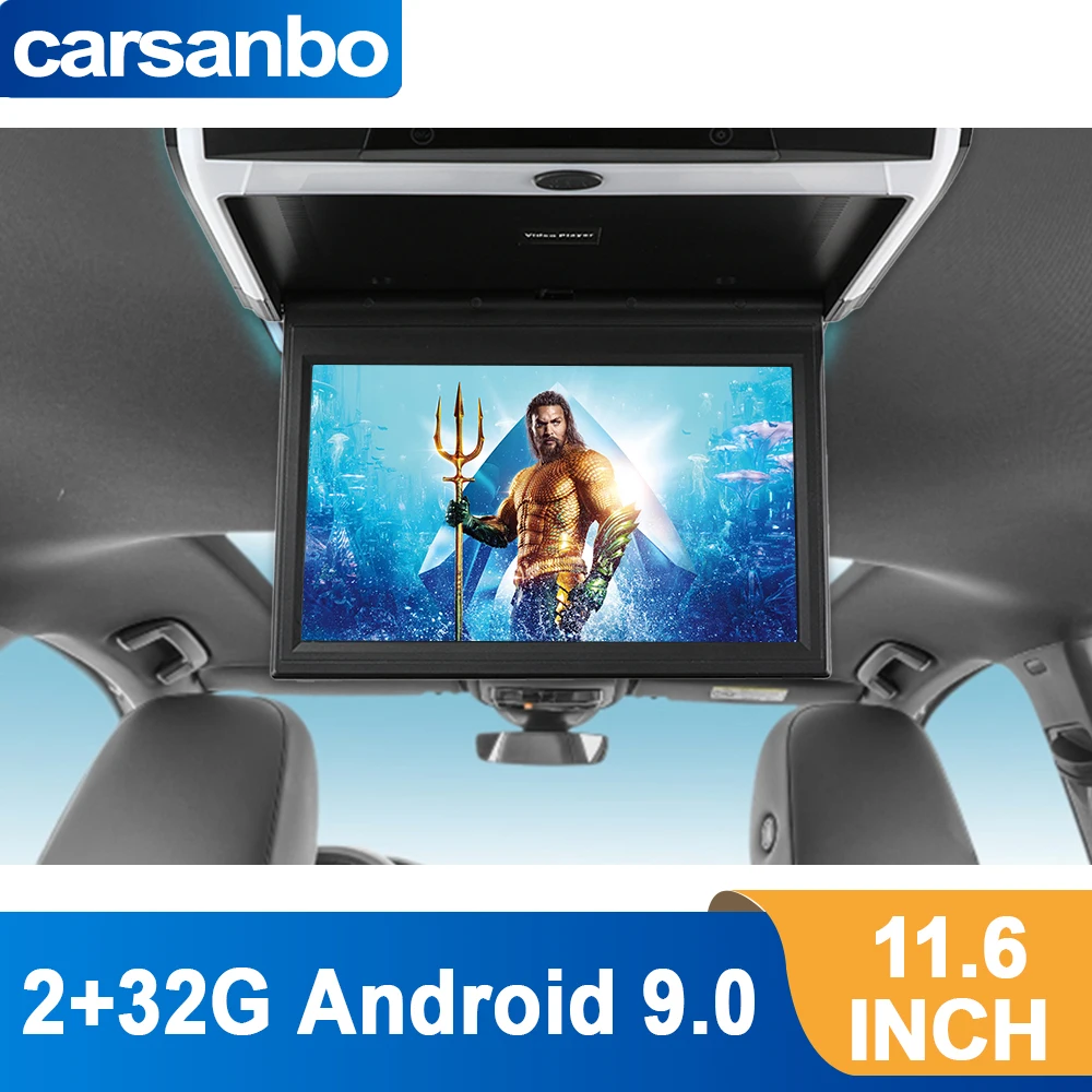 11.6inch IPS roof mount android monitor with 2+32G,Amlogic T972 Quad Core,Monochrome ambient light,Supports Dolby decoding, Blue