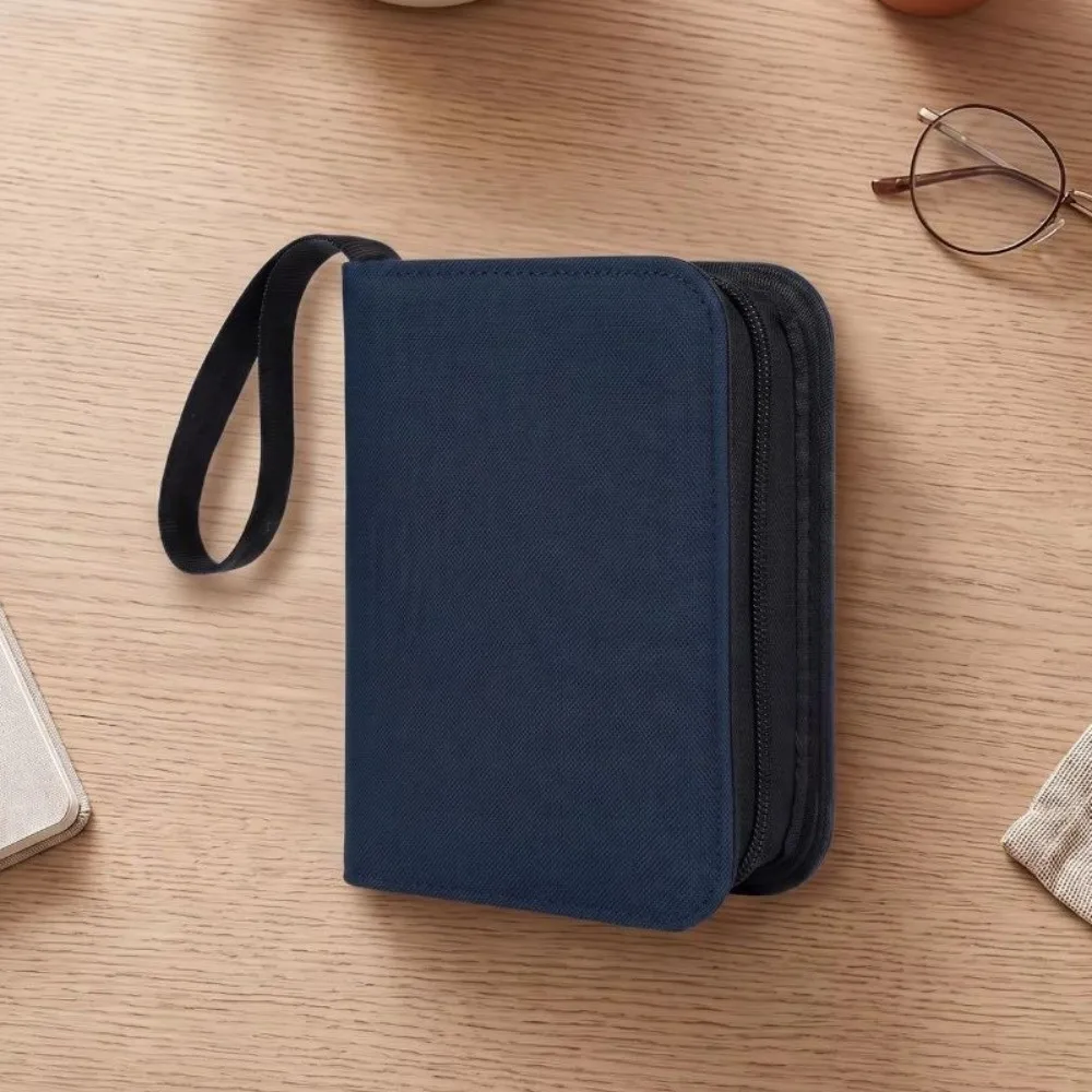 Christmas Gift Large Capacity Card Binder PU Leather Loose Leaf Card Album Zipper Waterproof Card Collection Holder Anime Game