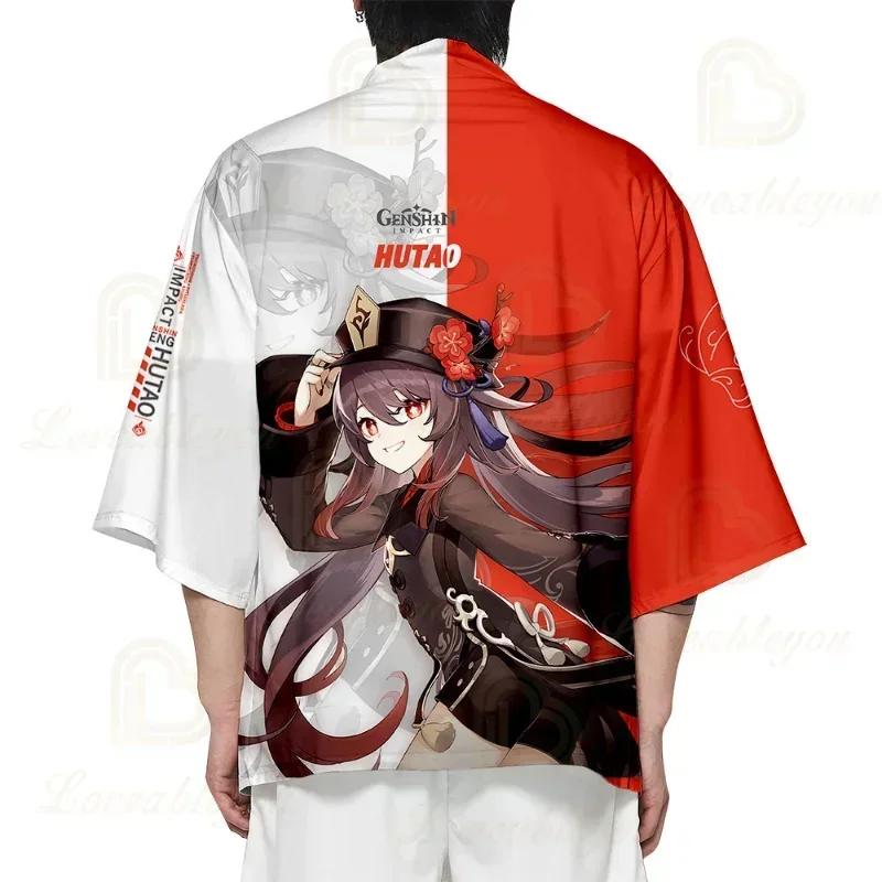 アニメ原神日本マントエーテルアルベドアンバー羽織漫画コスプレシャツコート女性男性夏服子供
