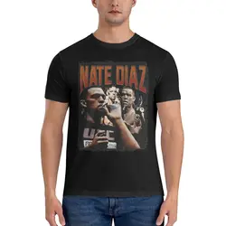 Nate Diaz Diaz Brothers T Shirt Men Pure Cotton Novelty T-Shirt Crewneck Nate Diaz Boxer Tee Shirt Short Sleeve Clothing Gift