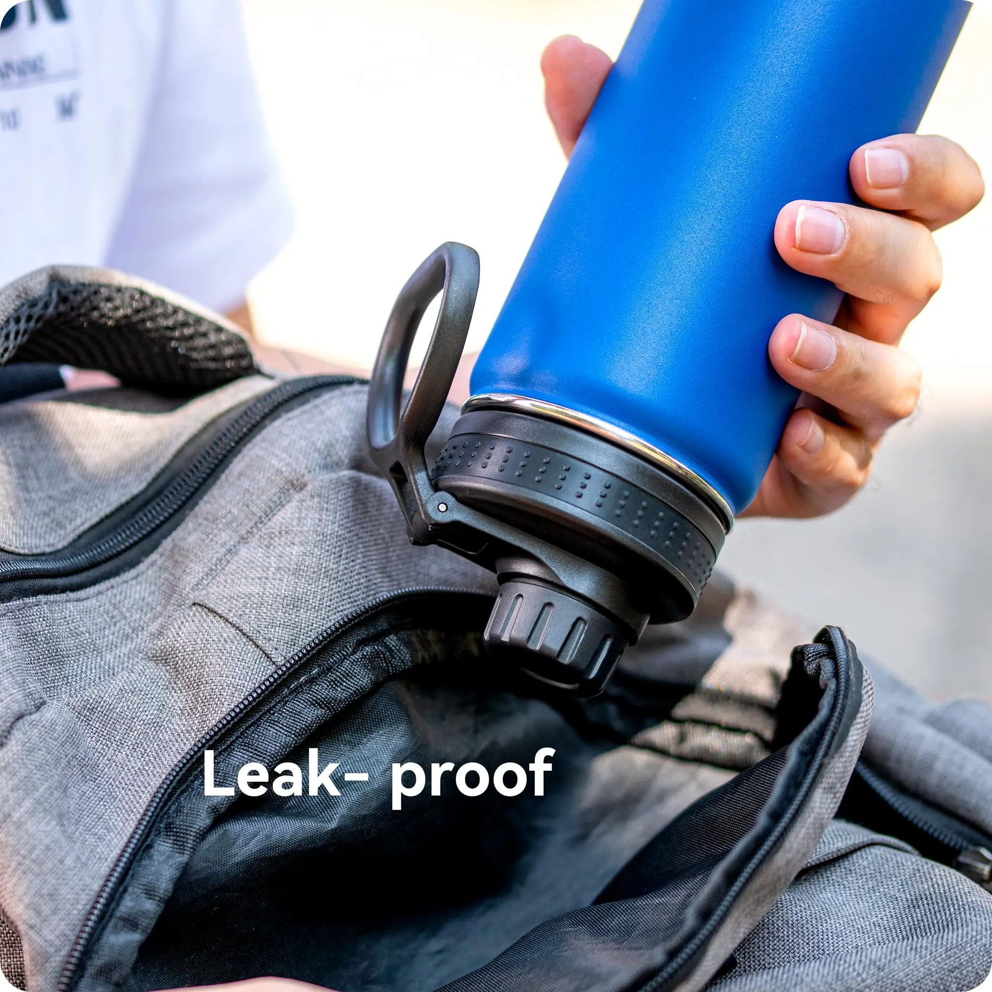 Spout Lid for Hydro Flask Wide Mouth Sport Water Bottles, Replacement Lids for Most 12,14,16,18,20,22,32,40,64oz Wide Mouth Wate