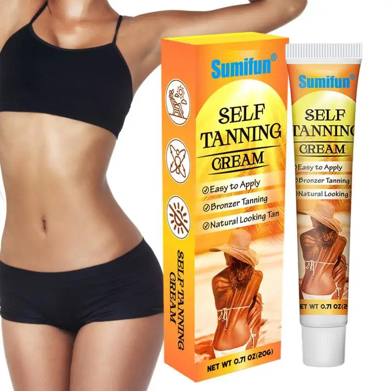 Self Tanning Cream Intensive Sunless Self Tanning & Body Bronzer Gel Brown Tanning Accelerator Gel,Bronzer Lotion Tanning Lotion