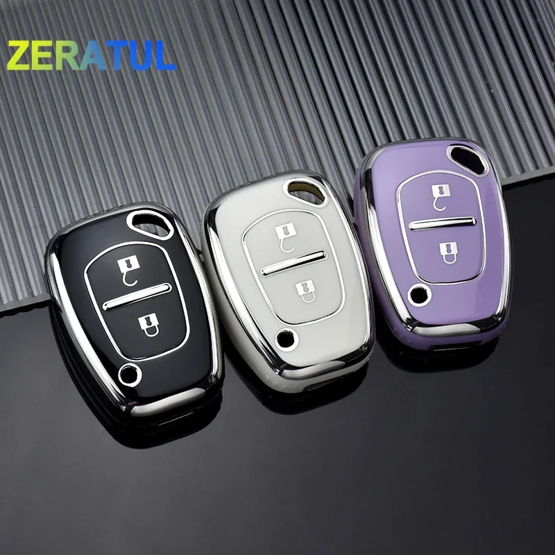 2 Buttons For Renault Movano Trafic Kangoo For Vauxhall Opel Vivaro Fashion TPU Car Key Case Cover Shell Protector Accessories